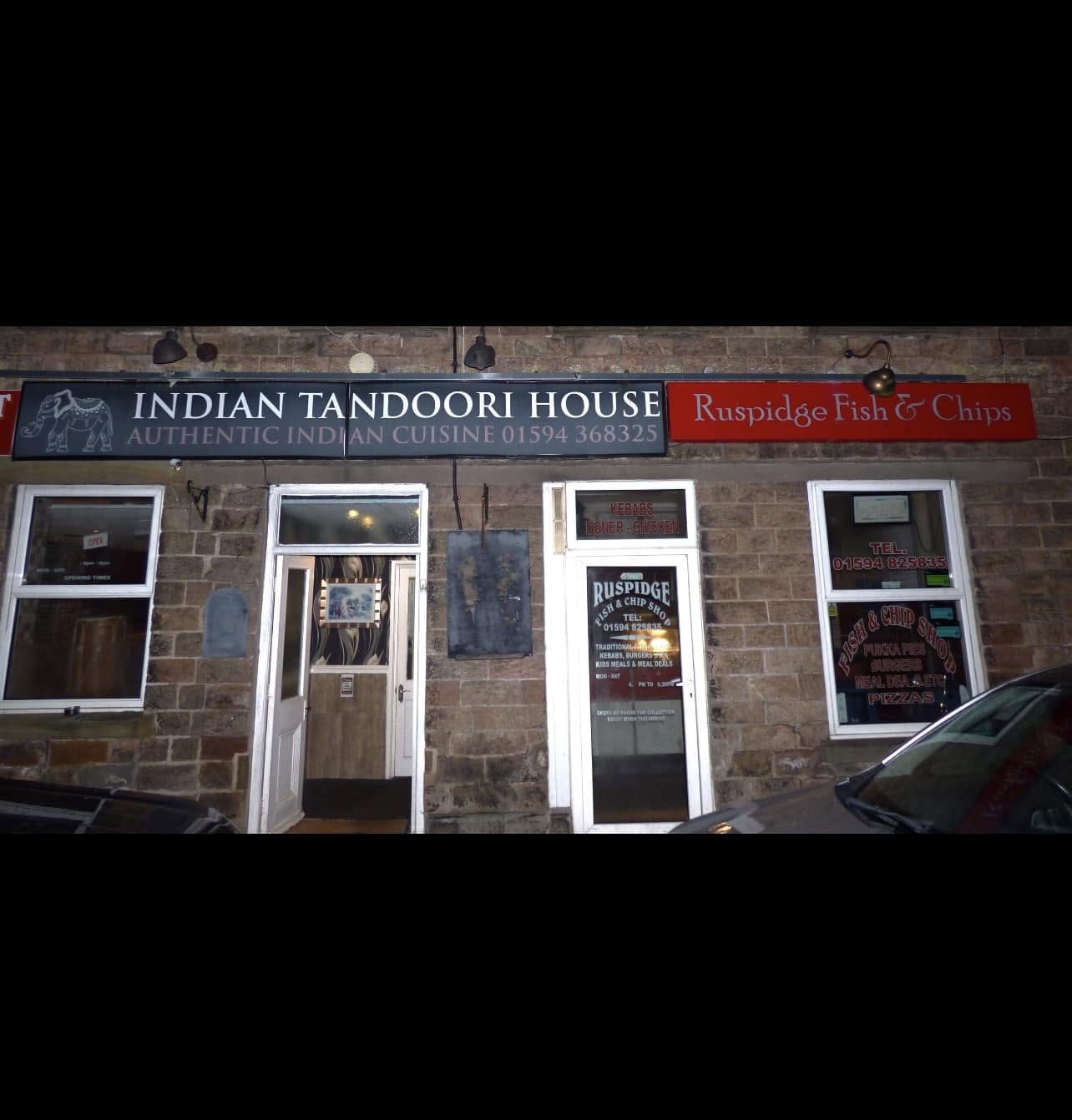 Ruspidge Fish & Chips shopfront in Cinderford