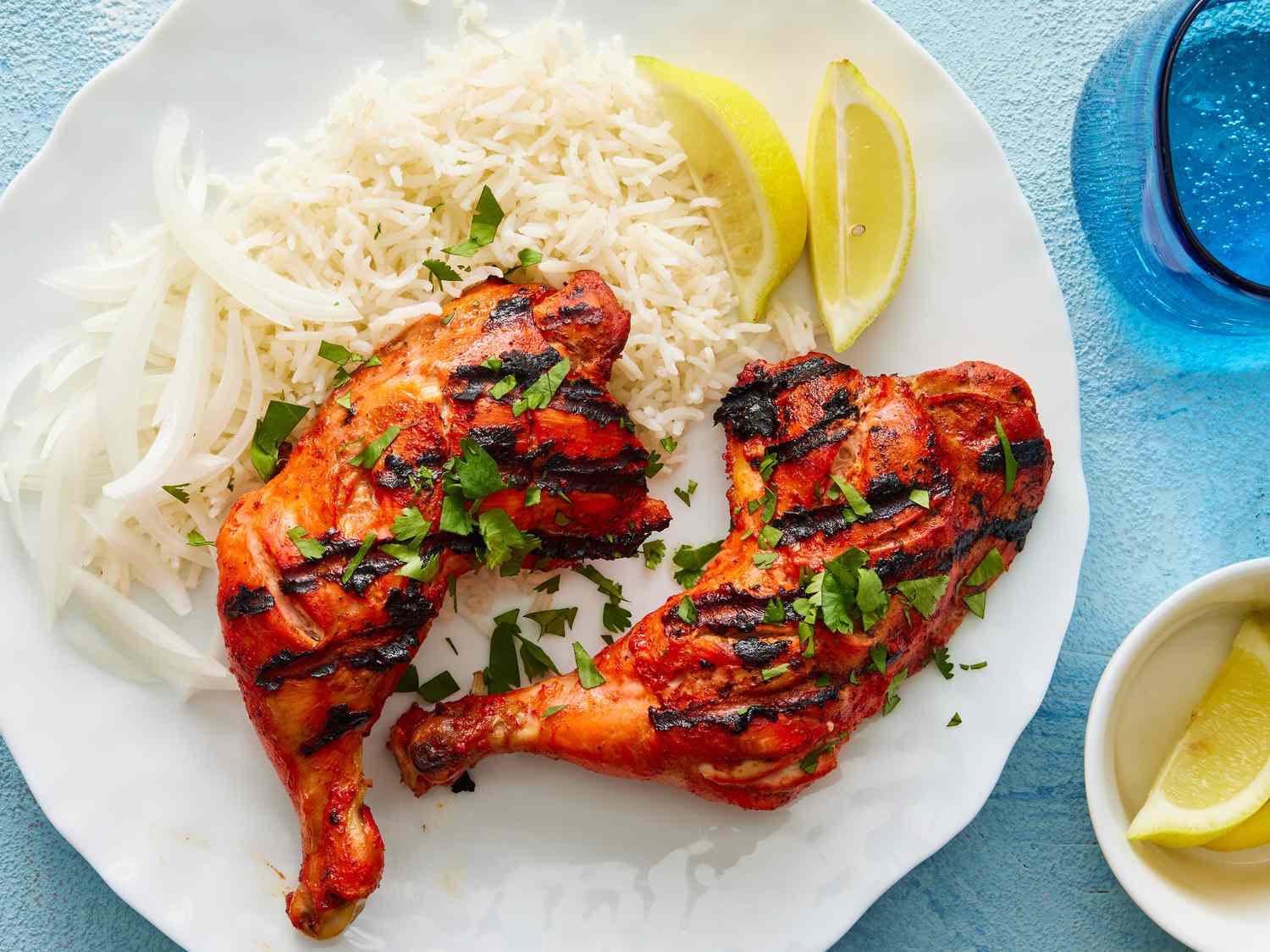 Freshly cooked tandoori grilled dishes